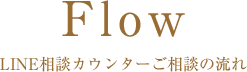 Flow LINE相談カウンターご相談の流れ